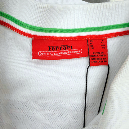 Ferrari White Polo Shirt