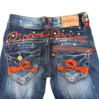 Riobera Low Rise Boot Cut Jeans