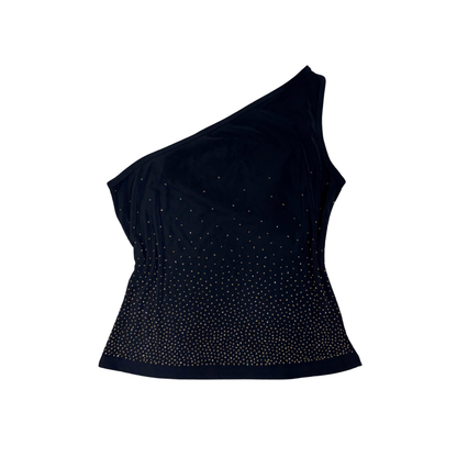 Formula X Black One Shoulder Top