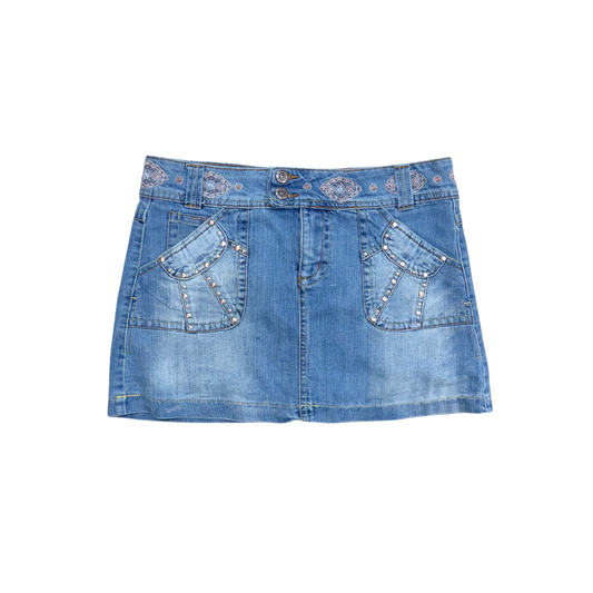 Xhilaration Denim Mini Skirt