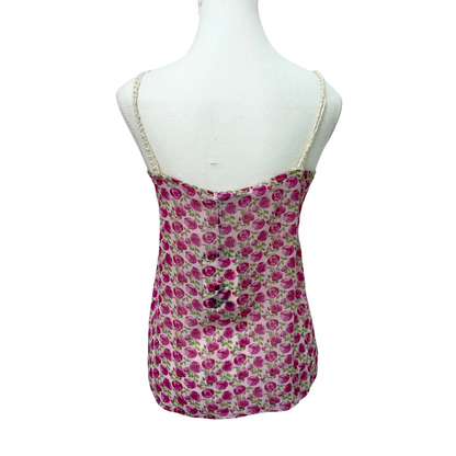 Patty Moon Crochet Pink Floral Cami