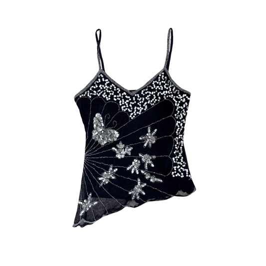 Body Control Black Sequin Cami