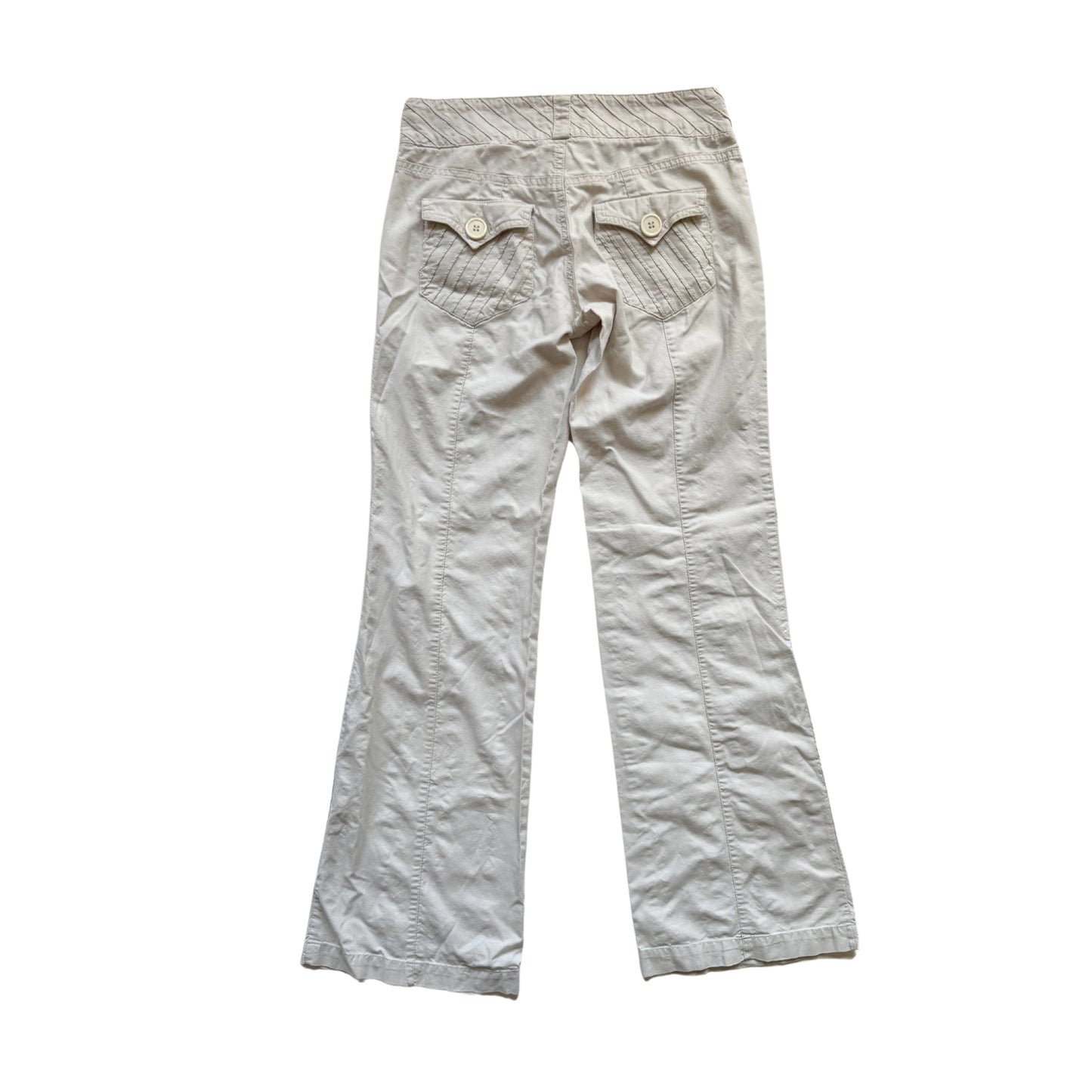 Vintage 2000s Y2k Coco Bong Off White Low Rise Pant