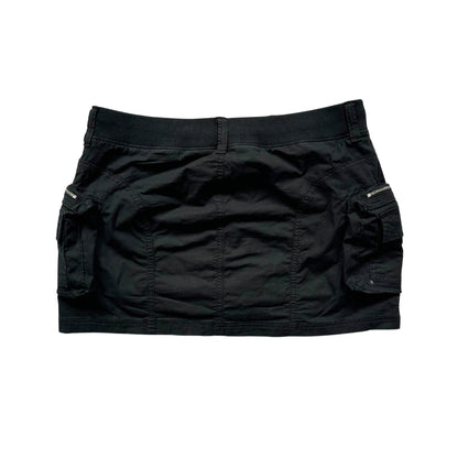 Vintage 2000s Y2k American Eagle Black Cargo Mini Skirt