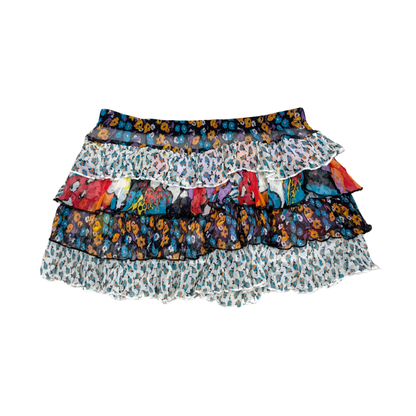 Denny Rose Multicolor Floral Mini Skirt