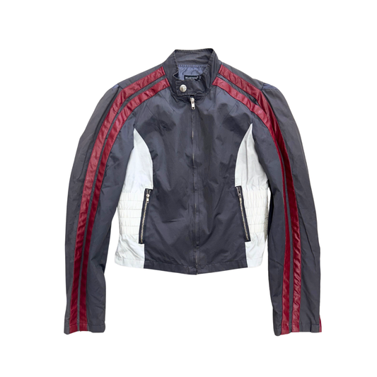 Blasting Gray Racing Zip Up Jacket