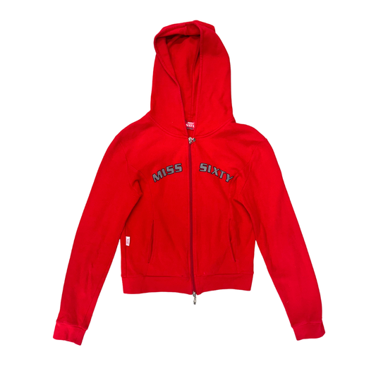 Miss Sixty Red Zip Up Hoodie
