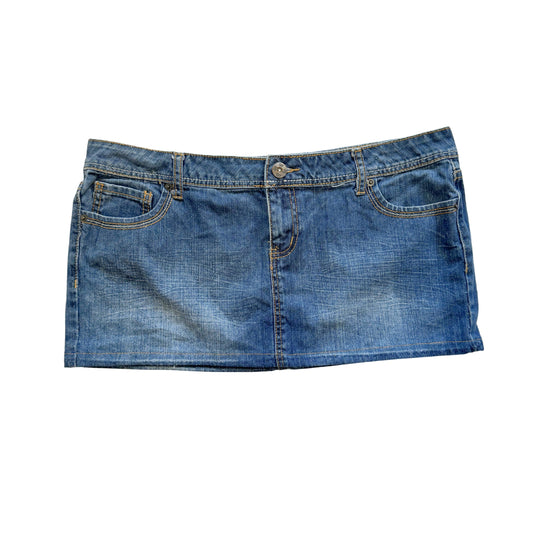 Vintage 2000s Y2k So Denim Micro Mini Skirt