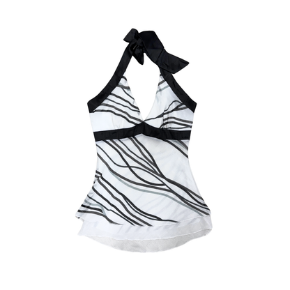 Jump White Halter Top