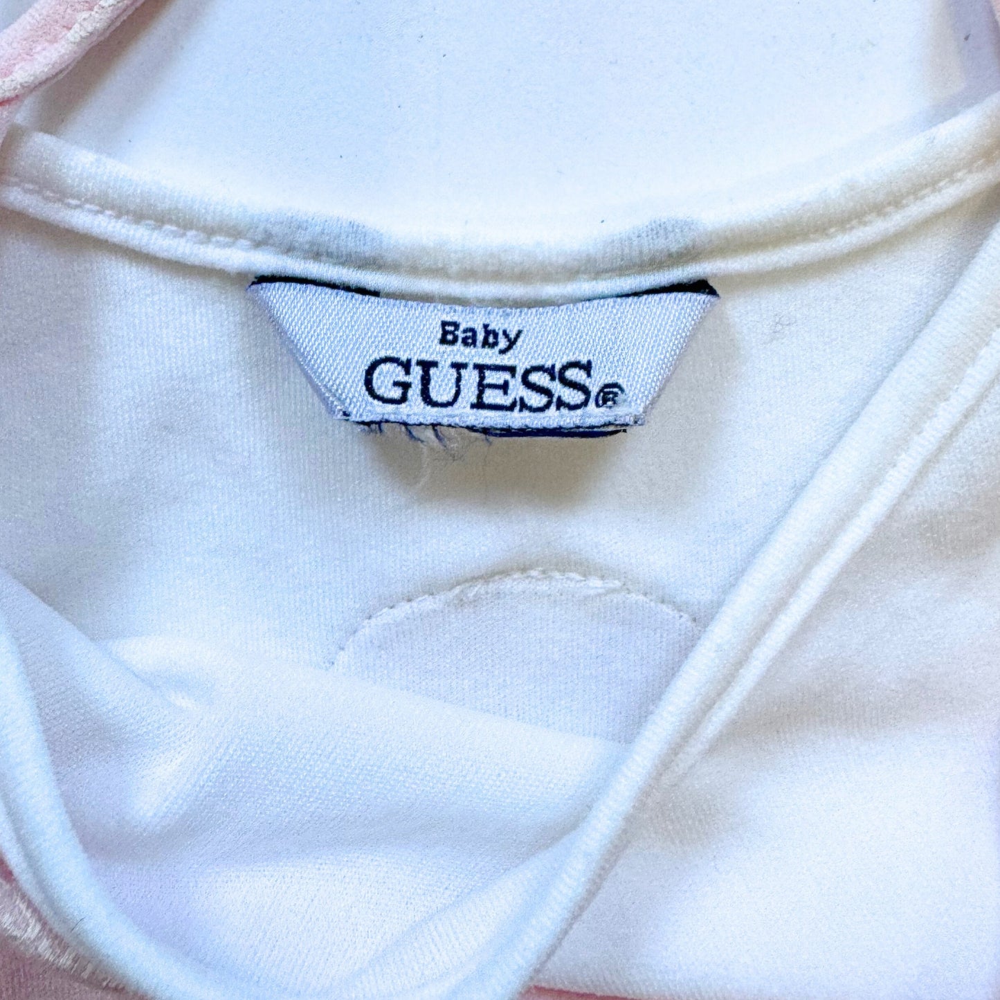 Vintage 2000s Y2k Guess Baby Pink Logo Halter Tank Top