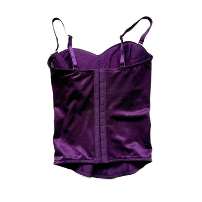 Vintage 2000s Y2k Modern Girl Purple Corset