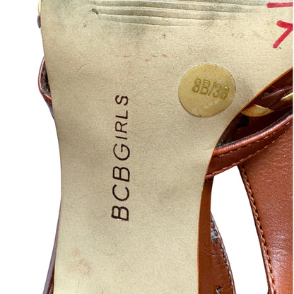 Vintage 2000s Y2k BCBGirls Brown Pointed Toe Slingback Pumps