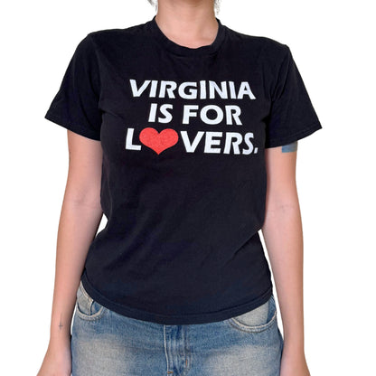 Vintage 2000s Y2k Virginia Is For Lovers Black Graphic Tee