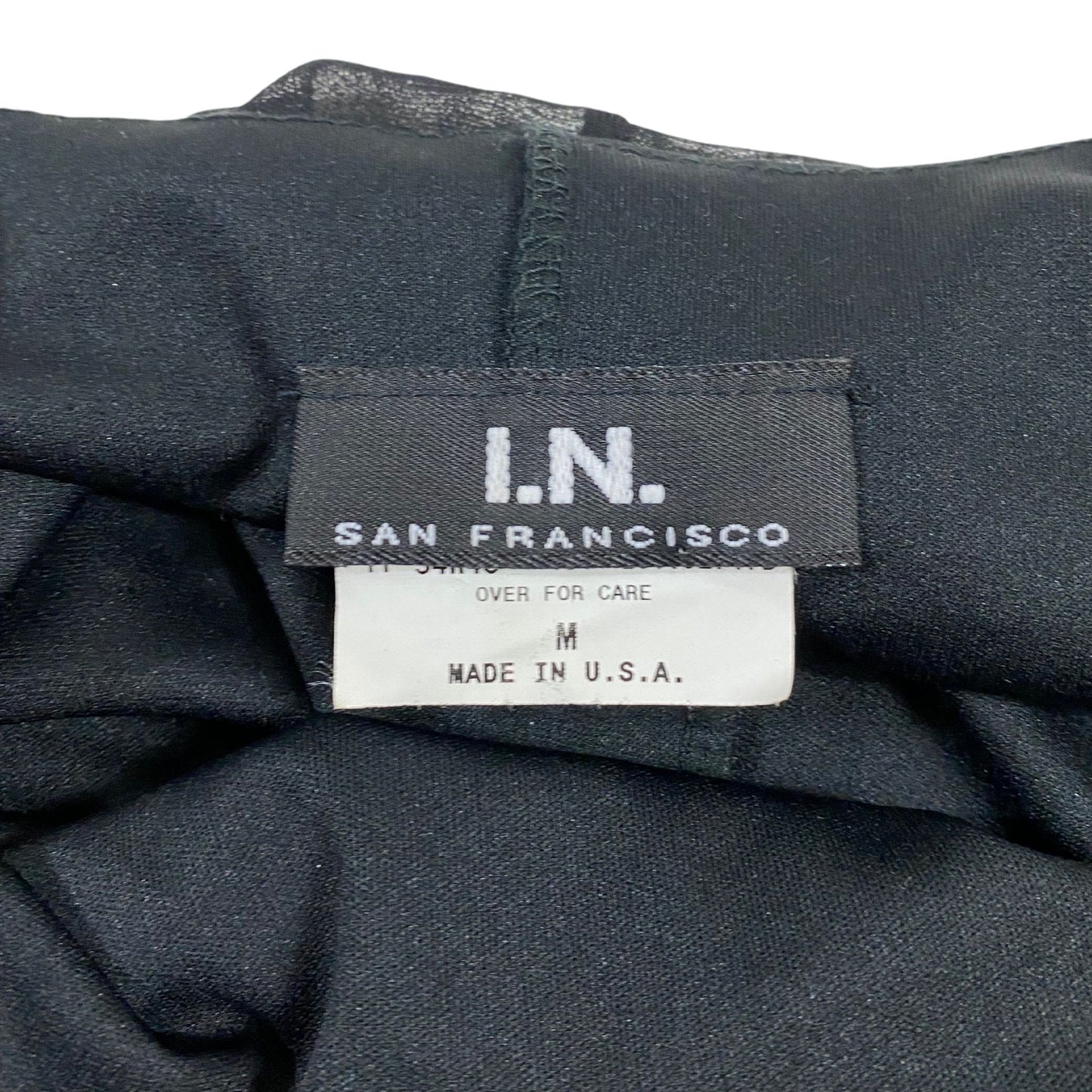 Vintage 2000s Y2k I.N. San Francisco Black Midi Dress