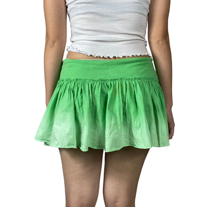 Vintage 2000s Y2k Pimkie Green Mini Skirt