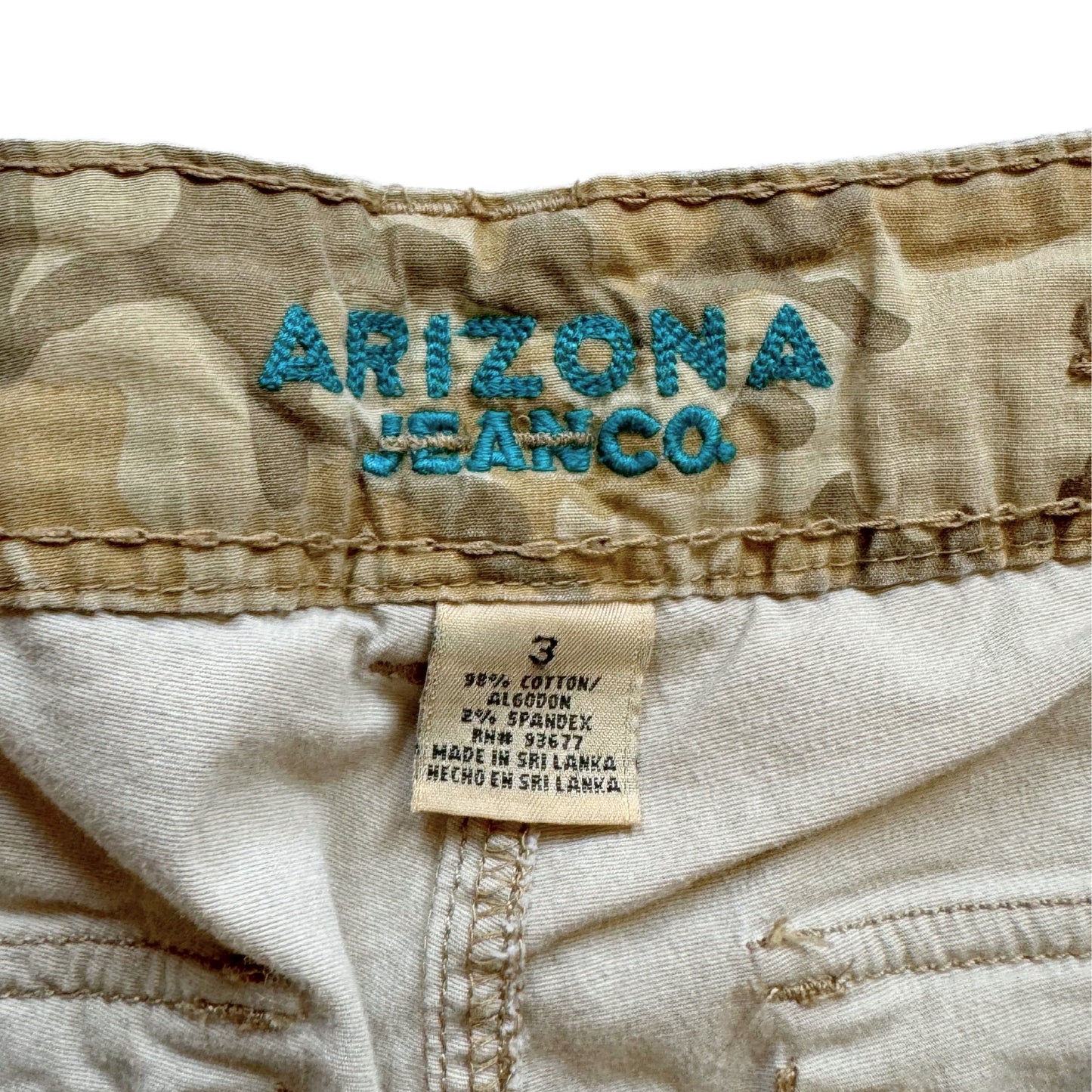 Vintage 2000s Y2k Arizona Beige Cargo Pant