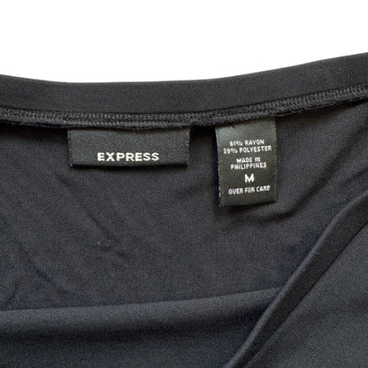 Vintage 2000s Y2k Express Black Handkerchief Hem Midi Skirt