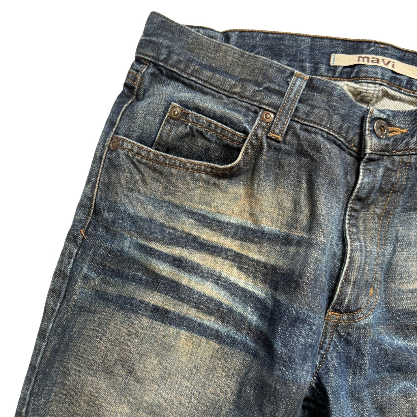 Vintage 2000s Y2k Mavi Washed Boot Cut Jeans