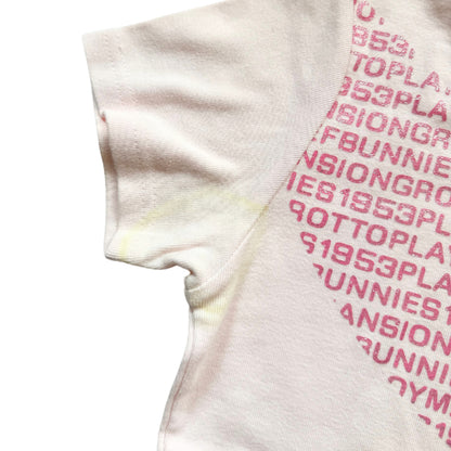 Y2k Playboy Baby Pink Bunny Graphic Tee