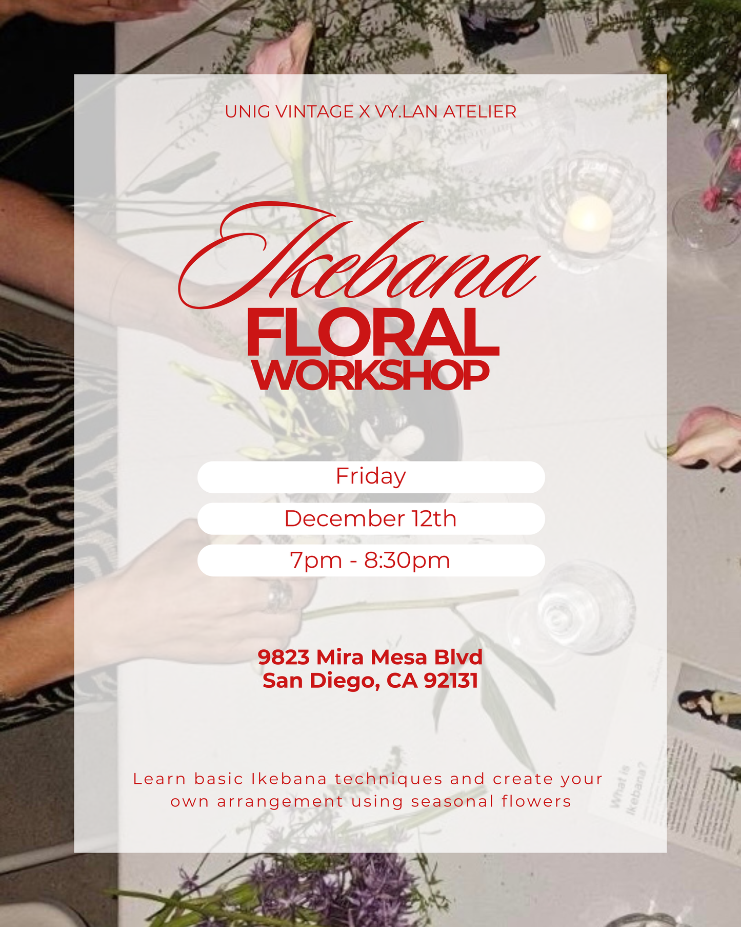 Ikebana Floral Workshop