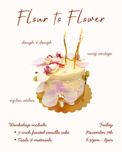Cake Decorating Workshop – Flour To Flower